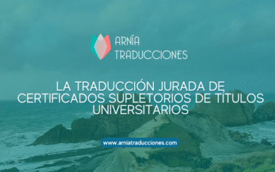La traducción jurada del certificado supletorio de un título universitario